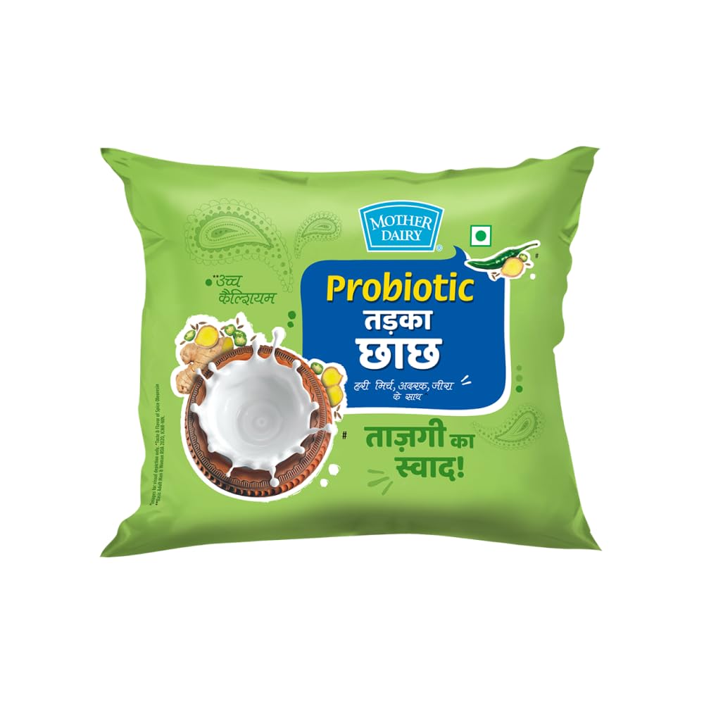 Mother Dairy Probiotic Tadka Salted Buttermilk 270ml