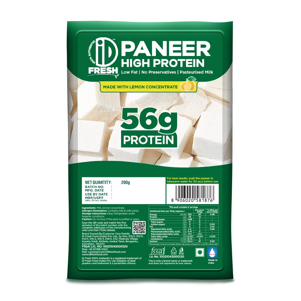 iD Fresh High Protein Paneer