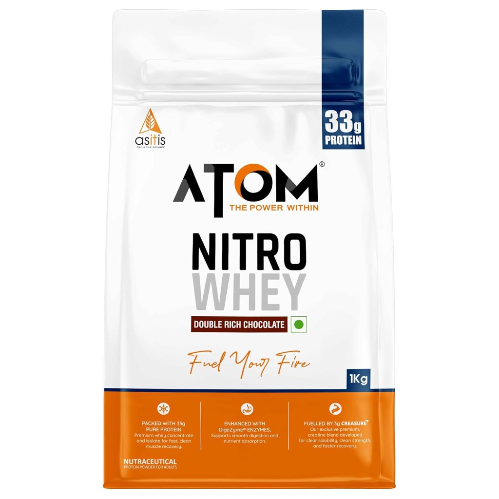ATOM Nitro Whey with Creasure (Double Rich Chocolate)